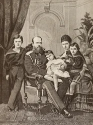 Alexander III. von Russland und seine Familie, aus 